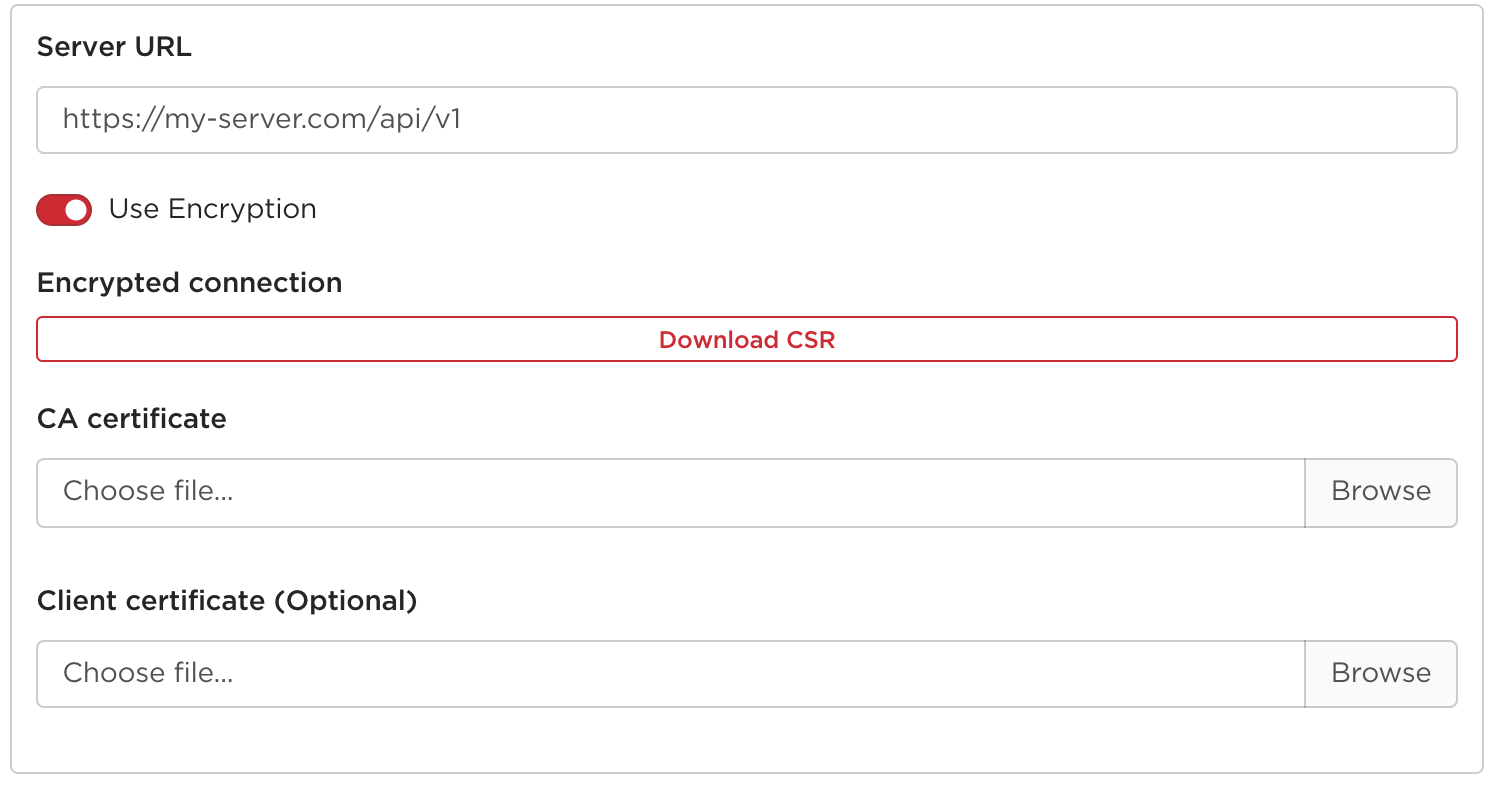 Encrypted Server Configuration